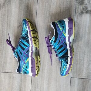 Asics Women's Blue Teal Purple Athletic Shoes